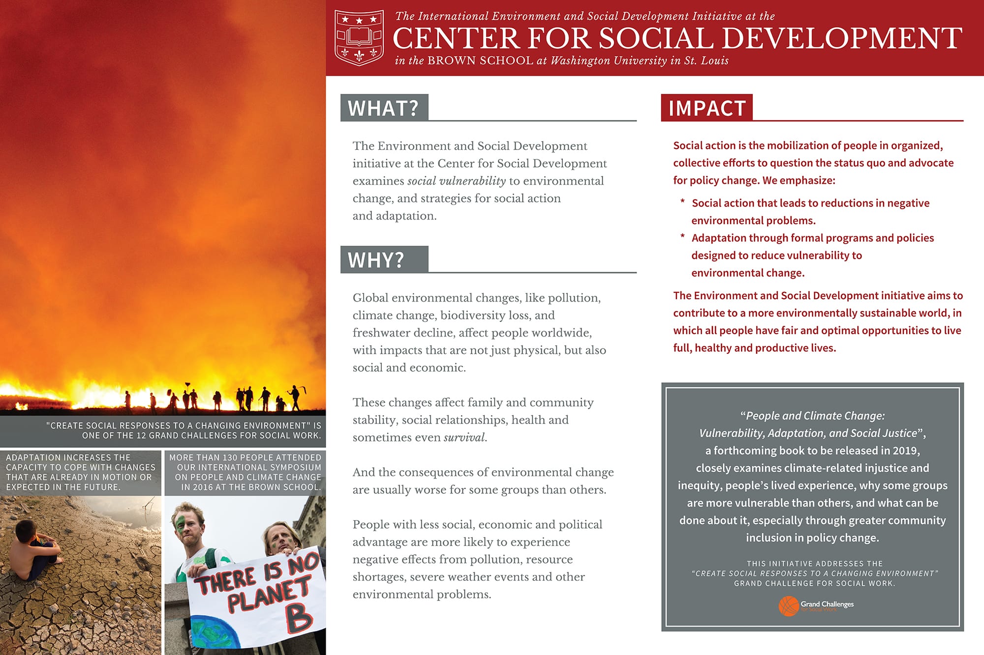 Poster highlights CSD’s Environment and Social Development project