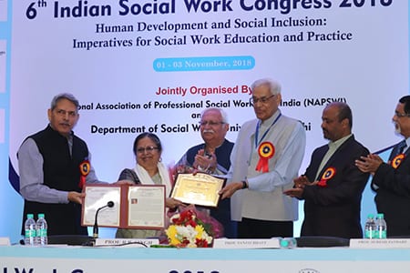 Brown School alumna receives lifetime achievement award in India